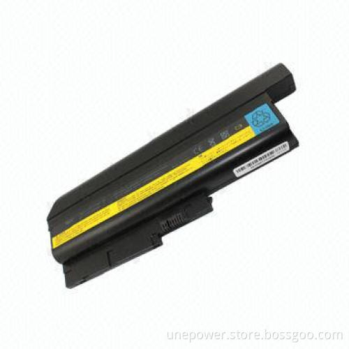 Li-ion Laptop Battery for IBM T60H, 10.8V, 6600mAh, 9 Cell, Black Color
